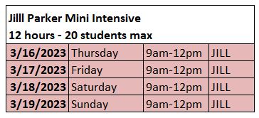 jill class schedule